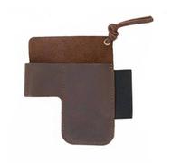 RoaQinFo Funda de Cuero para Herramientas con Ranura para Linterna Bolso de Cinturón con Clip Seguro Portaherramientas Abierto de Extracción Ágil Construcción, Marrón
