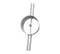 RoaQinFo Herramienta Manual para Partir Bambú, Divisor de Tubos de Bambú, Máquina para Partir, Herramienta de Corte Fabricada en Acero Al Manganeso para Un Cor, Plata 2 Cortes