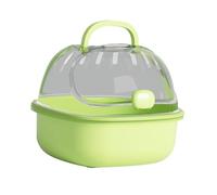 RoaQinFo Jaula Transportadora para Hámster, Jaula para Cobayas con, Estuche de Viaje para Animales Pequeños para Vacaciones de Erizos, Verde