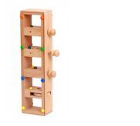 RoaQinFo Juego Educativo Rompecabezas Laberinto Tablero y Actividad Estructura de Caída de Bolas con Niveles Práctica de Causa y Efecto Bordes Redondeados Adecuado para Niños Viajes Sala de Juegos