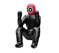 RoaQinFo Maniquí de Entrenamiento Muñeco de Lucha Figura de Grappling Saco de Golpes con Acabado Limpio y Costuras Reforzadas para Practicar Forma y, Rojo con Círculo Blanco, 140/25KG