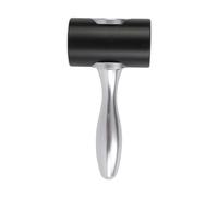 RoaQinFo Martillo Perforador para Tallar Cuero, Herramienta Manual Profesional, Cabeza en T Estable, Herramienta de Bricolaje para Cuero para Estudios de Artes, Negro