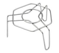 RoaQinFo Mini Vaporera Pequeña con Soporte de Acero Inoxidable, Accesorio de Cocina Compacto, Multiusos Y Ligero, con Patas en Forma de U, 7,3 X 5,3 Cm.
