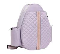 RoaQinFo Mochila Acolchada de Tenis, Bolso de Hombro, Mochila para Clases de Educación Física para Mujeres Y Hombres, Violeta
