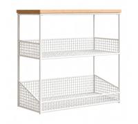 RoaQinFo Organizador bajo Escritorio con Tablero Compacto Rack Almacenamiento bajo Escritorio Versátil para Oficina, Habitación Estudians