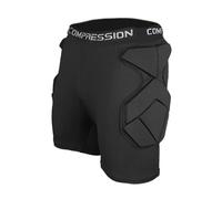 RoaQinFo Pantalones Cortos de Transpirables con Protector de Cadera para Esquí, Monopatín Y Deportes Al Aire Libre, Talla Grande con Protector de Entre, W Crotch Protector, XL