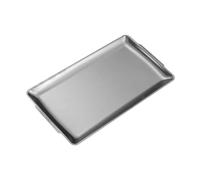 RoaQinFo Plato Rectangular para Cena, Bandeja para Servir, Bandeja para Preparar Parrilla, Fuente para Servir Hecha de Acero Inoxidable, tal como se describe, 36x20cm