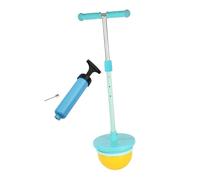 RoaQinFo Pogo Mango Antideslizante Y Barra Ajustable Balón de Salto Y Tablero de Equilibrio Fabricados Hierro Función Entrenar Coordinación Y, Azul