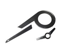 RoaQinFo Protector de Cadena Universal para Bielas de 40-42 Dientes - Cubierta Protectora Duradera para Ciclismo, Negro