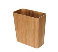 RoaQinFo Rectangular sin Tapa Apertura Abierta, Papelera con Esquinas Redonadas, Práctico, Cesto, para Dormitorio, Sauce