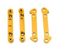 RoaQinFo Soporte de Antebrazo para Coche RC 1:10, Brazos Oscilantes, Piezas de Refuerzo, Modificación, Pieza de Repuesto, Soporte de Aluminio 6061 Delantero Y, Oro