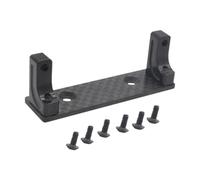RoaQinFo Soporte de Montaje para Servo de Coche RC, Escala 1:10, Profesional, Estable, para Eje Delantero, Accesorios para Coche de Control Remoto, Negro