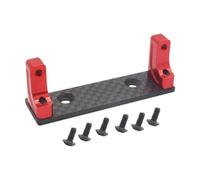 RoaQinFo Soporte de Montaje para Servo de Coche RC, Escala 1:10, Profesional, Estable, para Eje Delantero, Accesorios para Coche de Control Remoto, Rojo