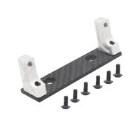 RoaQinFo Soporte de Montaje para Servo de Coche RC, Escala 1:10, Profesional, Estable, para Eje Delantero, Accesorios para Coche de Control Remoto, Plata
