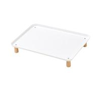RoaQinFo Soporte Elevado para Comedero de Mascotas, Estante Elevado, Versátil, Lavable, para Cuenco de Perro O Gato, Bandeja para de Perros Y Gatos, White L, Individual