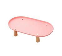 RoaQinFo Soporte Elevado para Comedero Y de Gato, Ideal para Hogares Escandinavos, Soporte de Alimentación Estable, Rosa 38cmx21cm, Individual