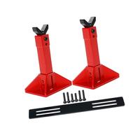 RoaQinFo Soportes de Gato para Modelos, Herramienta de Reparación, Altura Ajustable, Accesorios de Juguete para Coches Realistas, Estante de Exhibición de Ejes, Rojo