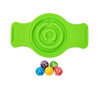 RoaQinFo Tabla de Equilibrio, Tabla Oscilante, Entrenamiento Sensorial, Multiusos, Utilitario, Laberintos, Balancín, Discos de Laberinto para Snowboard, Verde