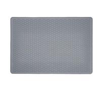 RoaQinFo Tapete para Arenero Impermeable, 40 × 50 Cm, Gris | Superficie Texturizada captura Residuos, Suave, Alfombra, para Interior, Perros