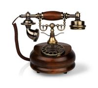 RoaQinFo Teléfono Antiguo corativo con Cuerda, Style to 4