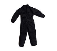 RoaQinFo Traje de Muñeco Masculino a Escala 1:12, Mono en Miniatura para Figuras de 6 Pulgadas, Negro