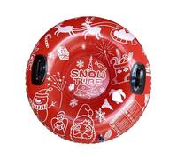 RoaQinFo Tubo de Nieve Inflable con Asas Reforzadas, Trineo de Asiento Profundo, Trineo de Invierno Portátil de PVC Resistente, Juguete para Exterio