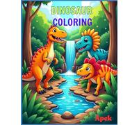 "Roar & Color: A Dinosaur Adventure!": Explore Dinosaurs with Fun Facts and Creative Coloring (Animal coloring- Bold & Easy)
