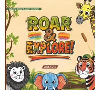 Roar & Explore!: Cute Wild Animals Coloring Book