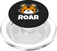 Roar Funny Kawaii Wild Animal Selva Safari Lindo Tigre PopSockets PopGrip para MagSafe