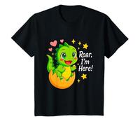 Roar I'm Here Lindo Dinosaurio bebé para niños pequeños 2/2 Camiseta