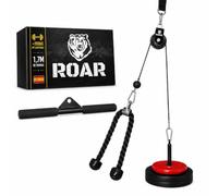 Roar® Poleas Gimnasio para Casa, Polea Gimnasio Gym con Barra Recta y Cuerda Musculación Triceps, Biceps Maquina Gym, Polea Maquinas, Maquina Gimnasio En Casa.