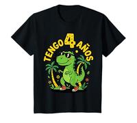 Roar Tengo 4 Años Es Mi Cumpleaños Dinosaurio Camiseta