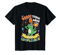 Roar Tengo 8 Años Es Mi Cumpleaños Niñas Niños Dinosaurio Camiseta