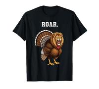 Roar Turkey Lion Humor Acción de Gracias Camiseta