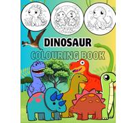 Roaring Dinosaurs: Fun Colouring Adventure: Fun and Easy Dino Colouring Pages for Boys and Girls