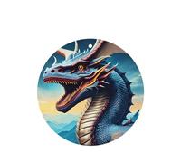 Roaring Dragon - Juego de 4 ambientadores para coche, con aroma a lavanda, para el interior del vehículo, decoración de fragancia impresa de doble cara para el armario del hogar y el coche