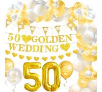 Roaring Good Time 50 bodas de oro globos para fiesta de aniversario 50 aniversario de boda decoración de 50 aniversario cheers to 50s anniversary decoration