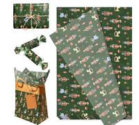 Roaring Good Time papel de seda navideño cascanueces rojo papel regalo papel artesanal decorativo para manualidades diy decoraciones navidad y año nuevo