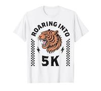 Roaring Into 5K Tiger I'm Ready for 5K Niño Niño Divertido 5K Camiseta