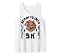 Roaring Into 5K Tiger I'm Ready for 5K Niño Niño Divertido 5K Camiseta sin Mangas