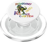Roaring into Kindergarten Dinosaur Kids Day Back to School PopSockets PopGrip para MagSafe