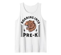 Roaring Into Pre-K Tiger Funny I'm Ready for Pre K Boy Girl Camiseta sin Mangas