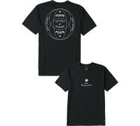 Roark - Ropa para trail running - Mathis Active Short Sleeve Tee in Chaos Black - Talla M - Negro Negro M