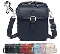 Roarrave Crossbody Leather Bag, Collaboraten1 Crossbody Leather Bag, Fashion, Leisure, Vintage Anti-Theft (Blue A)