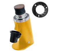 ROASTLY DF64 DLC Kaffeemühle Gen 2 II V2.7, Famosa Marca Blanca, Molinillo de Café Eléctrico de Dosis Única, Casi sin Retención (Amarillo)