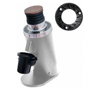 ROASTLY DF64 DLC Molinillo de Café Gen 2 II V2.7, Famosa Marca Blanca, Molinillo de Café Eléctrico de Dosis Única, Casi Sin Retención (Plata)