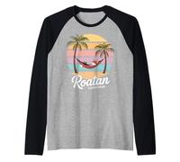 Roatan Red Fox, Roatan Honduras Fox, Roatan Camiseta Manga Raglan