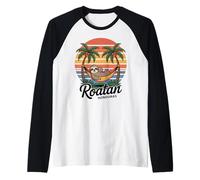 Roatan Sloth, Roatan Honduras Sloths, Roatan Camiseta Manga Raglan