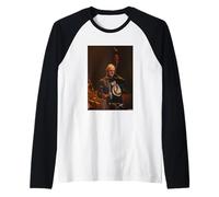 Rob Halford Judas Sacerdote Cantante En Vivo por Andy Willsher Camiseta Manga Raglan