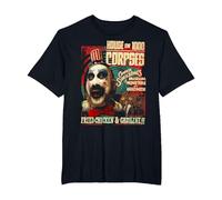 Rob Zombie Captain Spaulding Museum Camiseta, Hombre Tallas Grandes, Negro, 3X Alto
